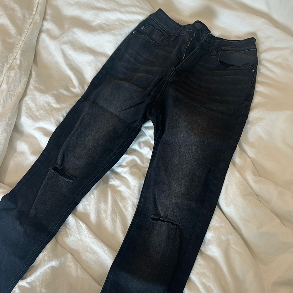 Vigoss Stevie High Rise Black Destroyed Jeans